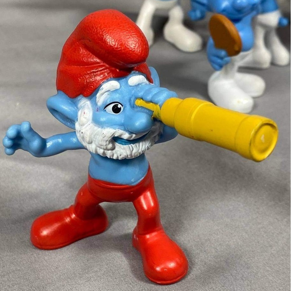 Lot of 16 Vintage‎ Smurf Figures Peyo Schleich 2011 McDonald's Happy Meal Toys
